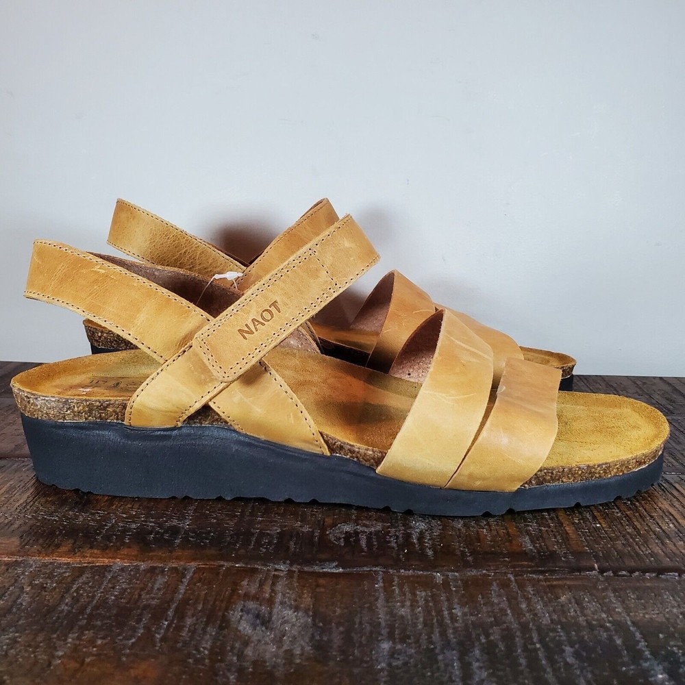 Naot Tan Leather Sandals